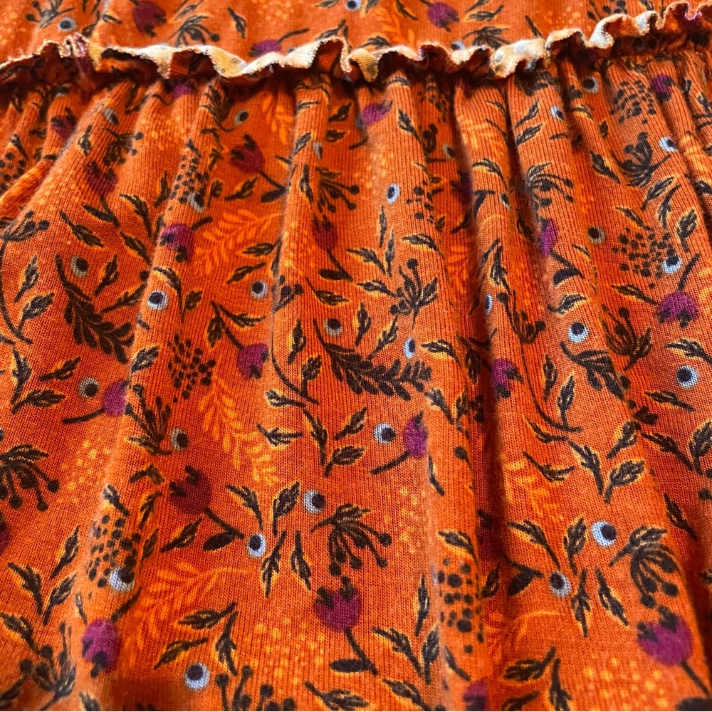 Matilda Jane Women’s Rust Orange Tiered Blouse | Size Small - Picture 3 of 7